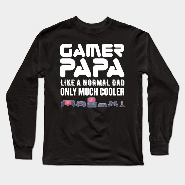 Gamer papa Long Sleeve T-Shirt by OnuM2018